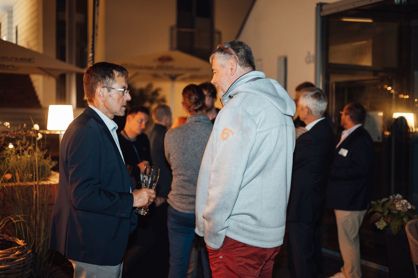 Austausch auf dem Sommerfest