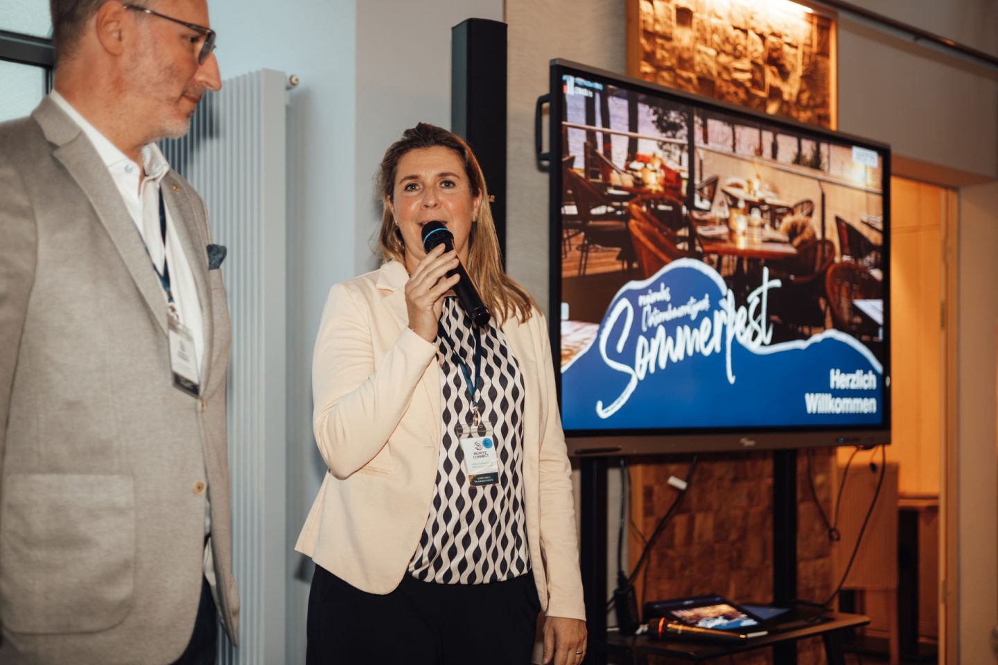 Ildikó Falkenberg auf dem Sommerfest von Müritz Connect