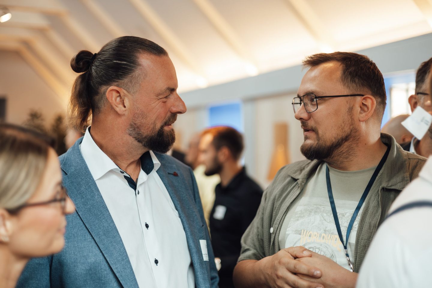 Gespräche beim Sommerfest vom Müritz Connect